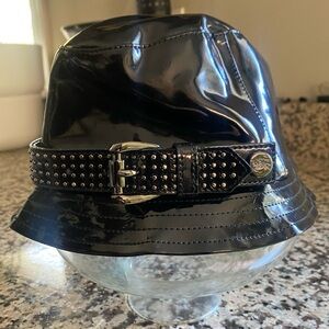 Burberry Toddler Patent Hat with Stud Detail  - UK Size 50 or US Size 2T to 3T